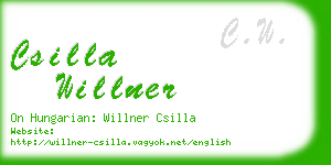 csilla willner business card